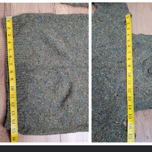 REBECCA MINKOFF Cold Shoulder sweater wool & alpaca crewneck women's S in green - Picture 9 of 12